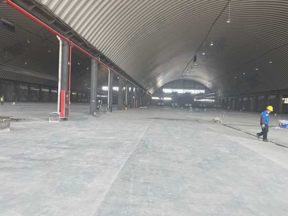 钢棚厂房,小厂房弧形顶,大厂房