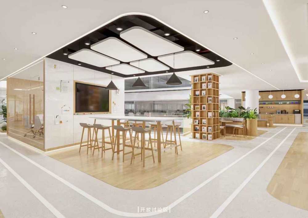 2万平方地下停车场,精装交付,带玻璃隔断办公家具